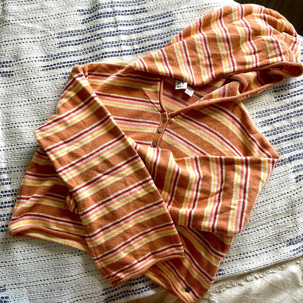 Stripped Roxy sweater/hood
